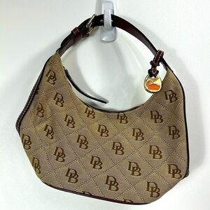 Dooney & Bourke maxi quilt bucket tote Brown